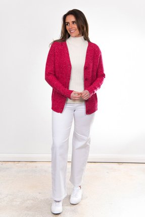 Vee neck cardigan-knitwear-Gaby's