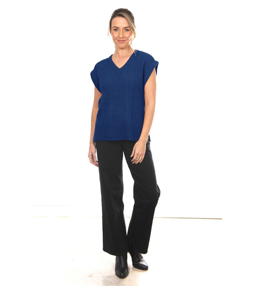 Cabled vest