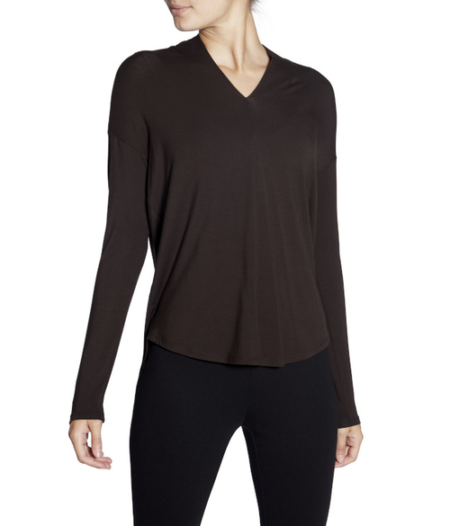 Long sleeve V-neck top