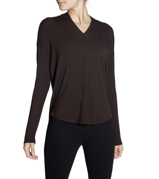 Long sleeve V-neck top