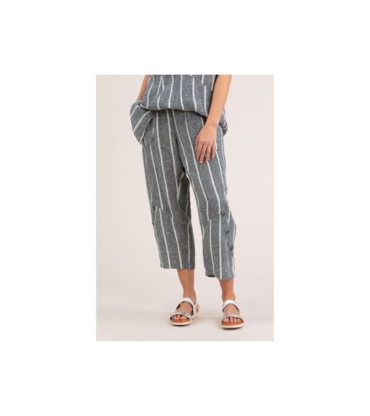 Striped textured pant