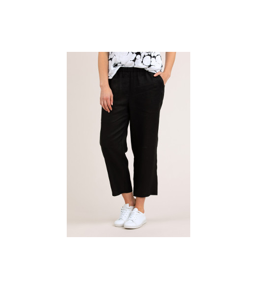 Washer linen crop pant