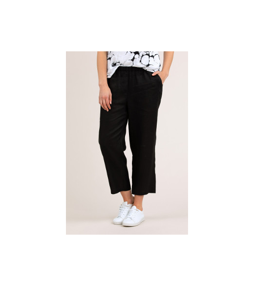 Washer linen crop pant