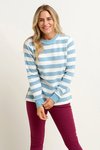 Stripe crew neck sweat