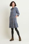 Folk floral cord dress