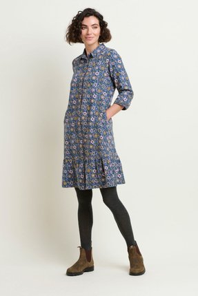 Folk floral cord dress-dresses-Gaby's