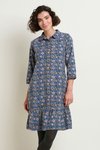 Folk floral cord dress