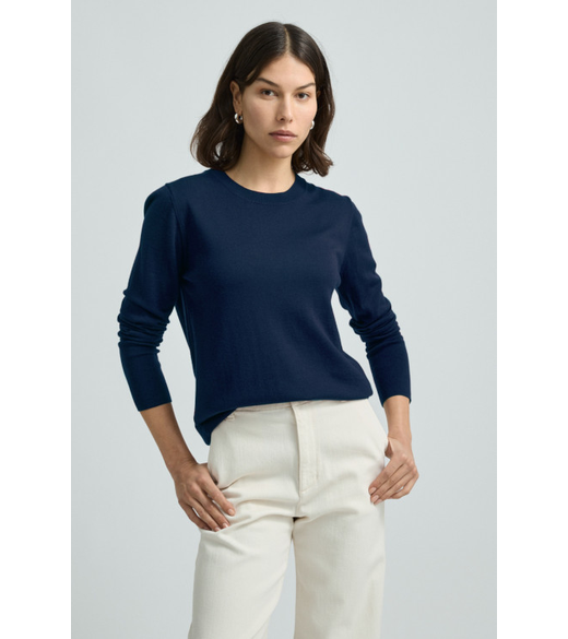 Fine merino crew jumper