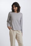 Tuck stitch stripe jumper