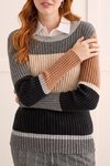 Crew colourblock sweater