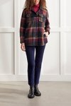 Mid-length plaid shacket