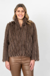 Lined faux fur jacket