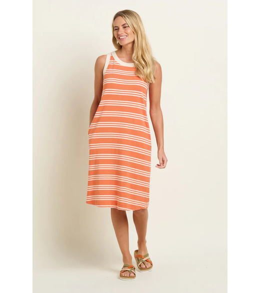 Ava stripe sleeveless dress