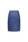 Denim skirt with back vent