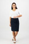 Poplin skirt with back vent