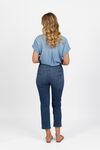 Slim leg ankle grazer jean