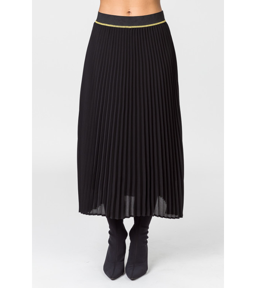 Plain pleated skirt