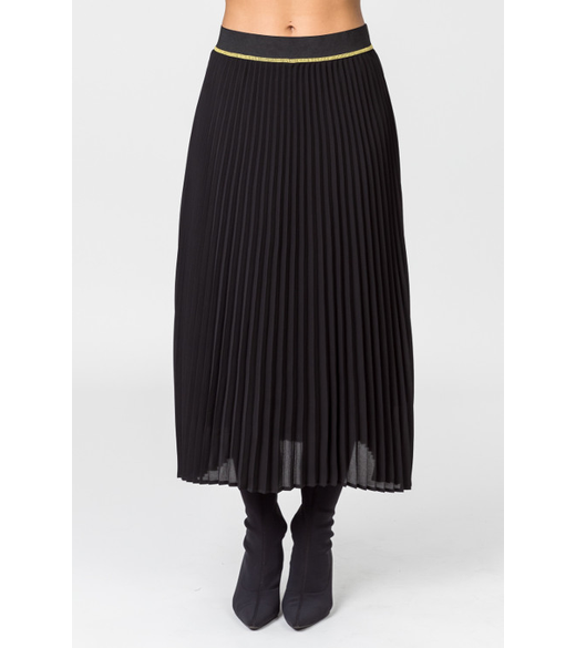 Plain pleated skirt