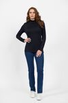 Merino polo neck top