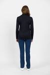 Merino polo neck top
