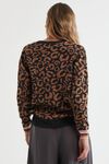 Leopard crew jumper