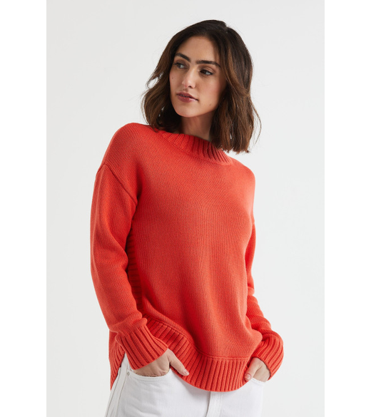 Cotton mock turtle jumper
