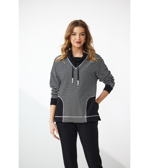 Terrace stripe sweatshirt