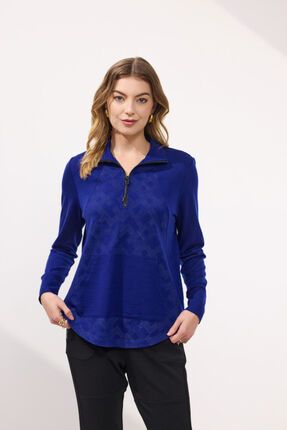 Kingston panelled merino top-tops-Gaby's