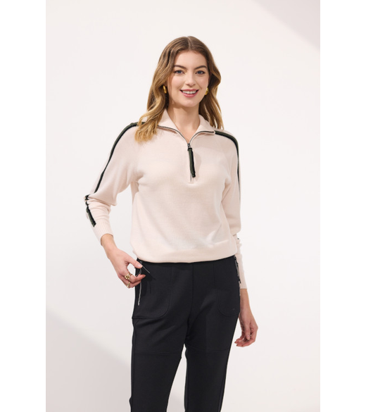 Andre half zip merino jumper