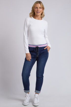 Melody denim jogger-pants-and-leggings-Gaby's