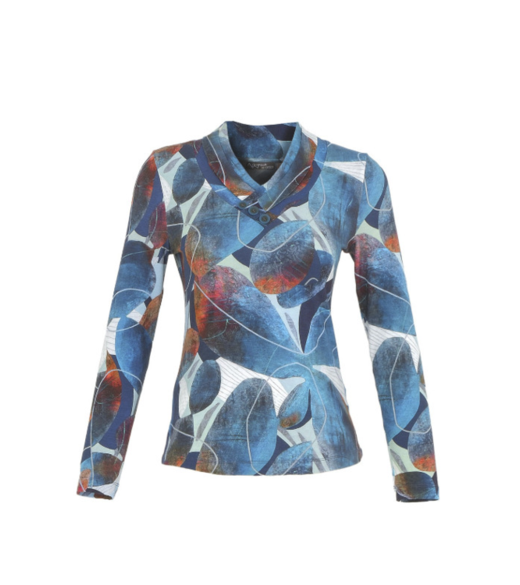 Wrap neck top