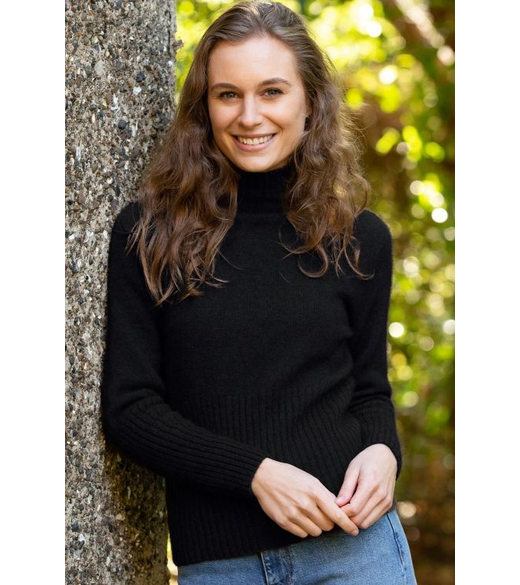 Rib turtle neck possum jumper