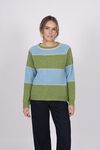 Mohair block stripe jumper