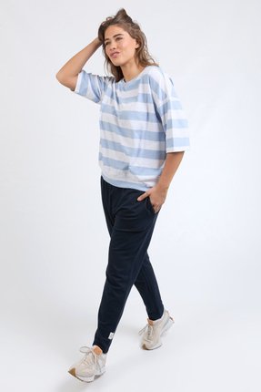 Mazie block stripe sweat-tops-Gaby's