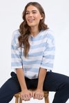 Mazie block stripe sweat