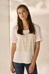 Pearl stripe top