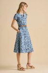 Shadow floral midi dress