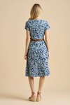 Shadow floral midi dress