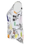 Sleeveless linen top