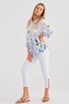 3/4 slv linen shirt