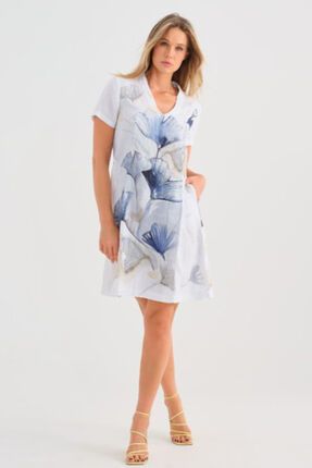 V neck linen dress-dresses-Gaby's