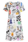 Short sleeve linen dress