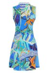 Collar dress with front zip