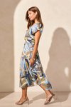 V neck tiered dress