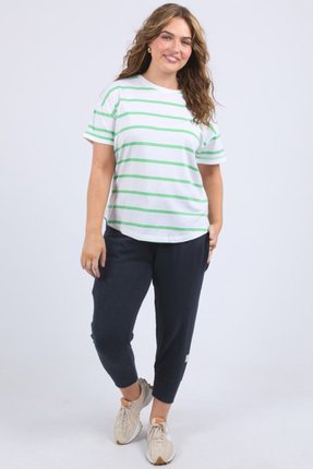 Halli stripe tee-tops-Gaby's
