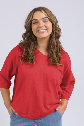 Mazie vee neck-tops-Gaby's