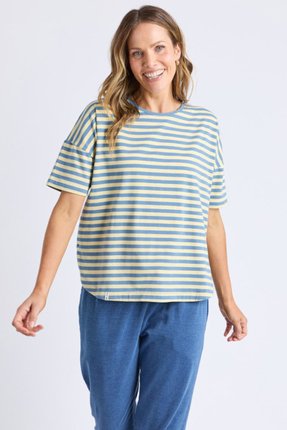 Lauren stripe tee-tops-Gaby's