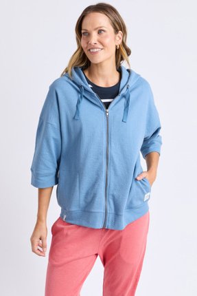 Beachy zip hoodie-tops-Gaby's