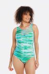 Mesh high neck swimsuit
