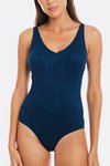 Amalfi V neck plunge swimsuit